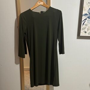 MICHAEL Michael Kors Dark Green Long Sleeve Dress
